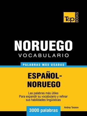 cover image of Vocabulario Español-Noruego
